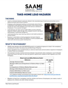 Take Home Lead Hazards